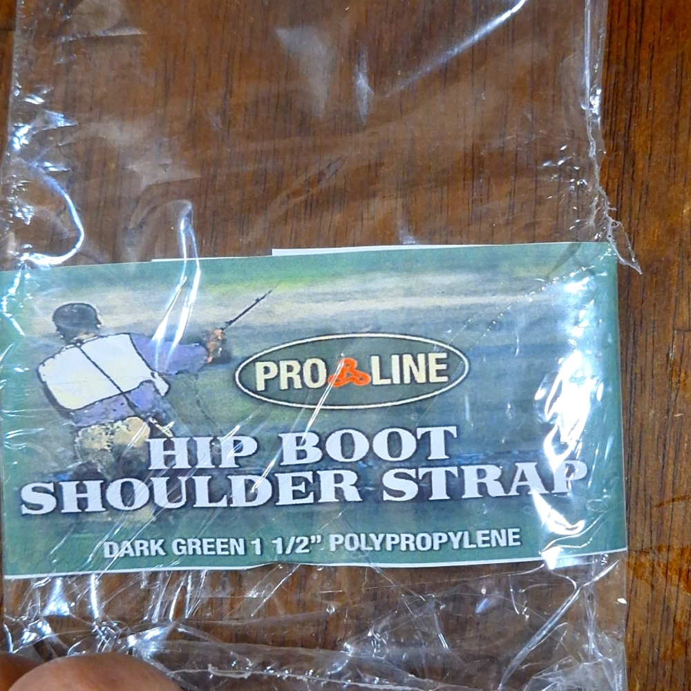 Pro line hip boot shoulder strap dark green 1 1/2 prolypropylene